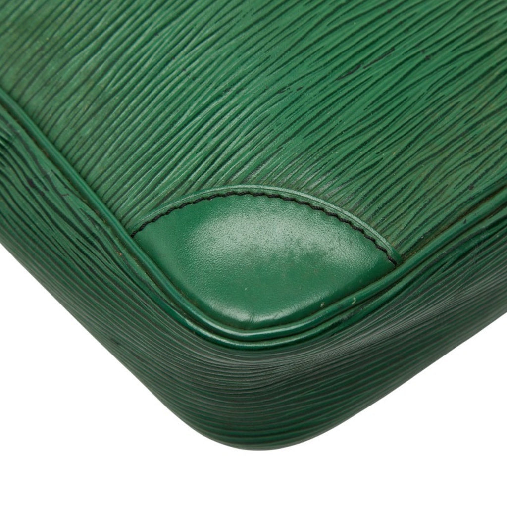 Louis Vuitton Epi Borneo Green Leather Shoulder Bag