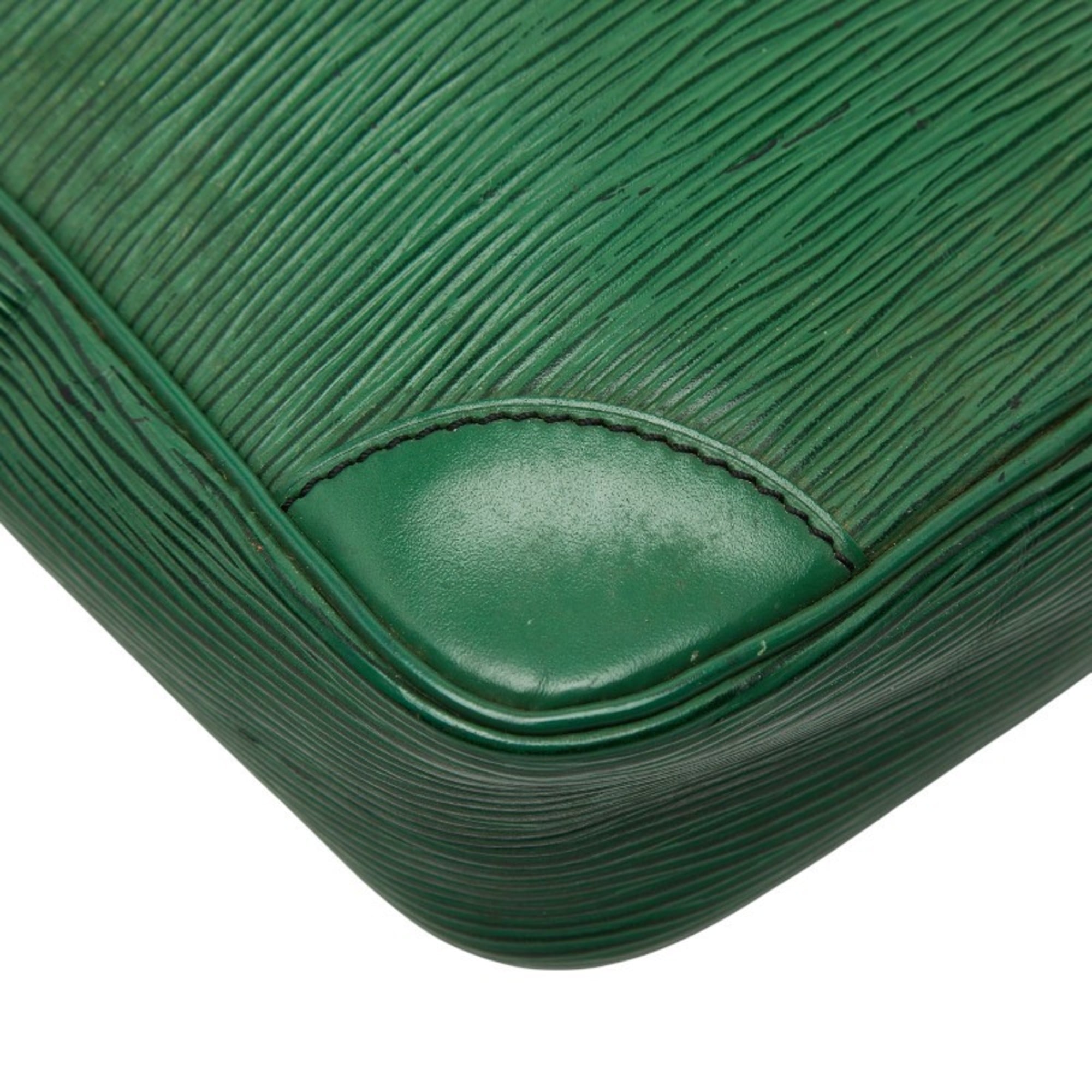 Louis Vuitton Epi Borneo Green Leather Shoulder Bag