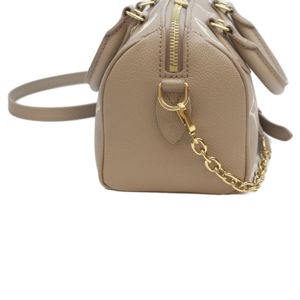 Louis Vuitton Grayish Tourterelle Monogram Empreinte Boston Bag