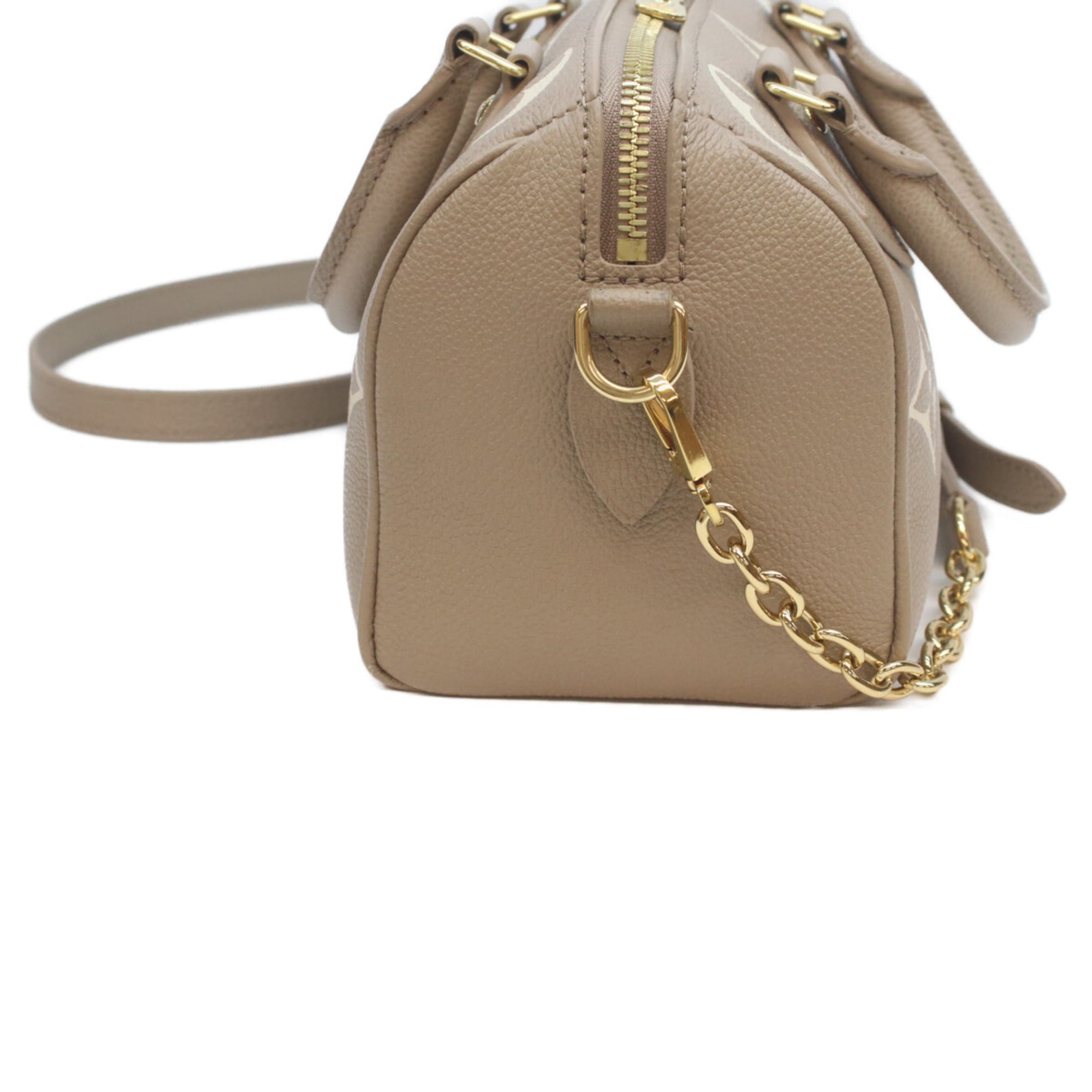 Louis Vuitton Grayish Tourterelle Monogram Empreinte Boston Bag