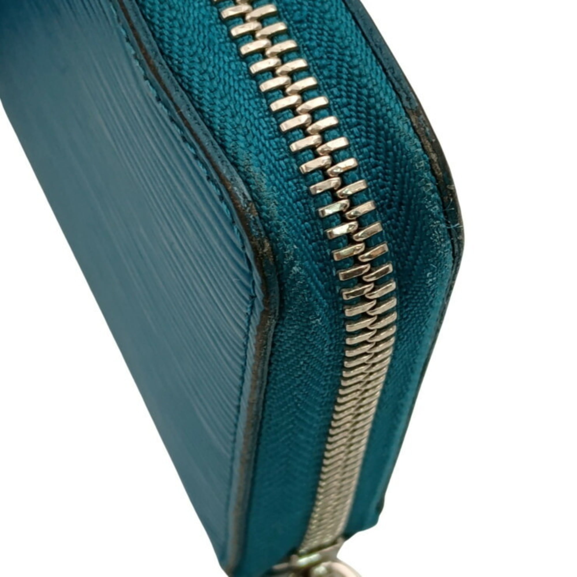Louis Vuitton Epi Blue Cyan Epi Leather Long Wallet