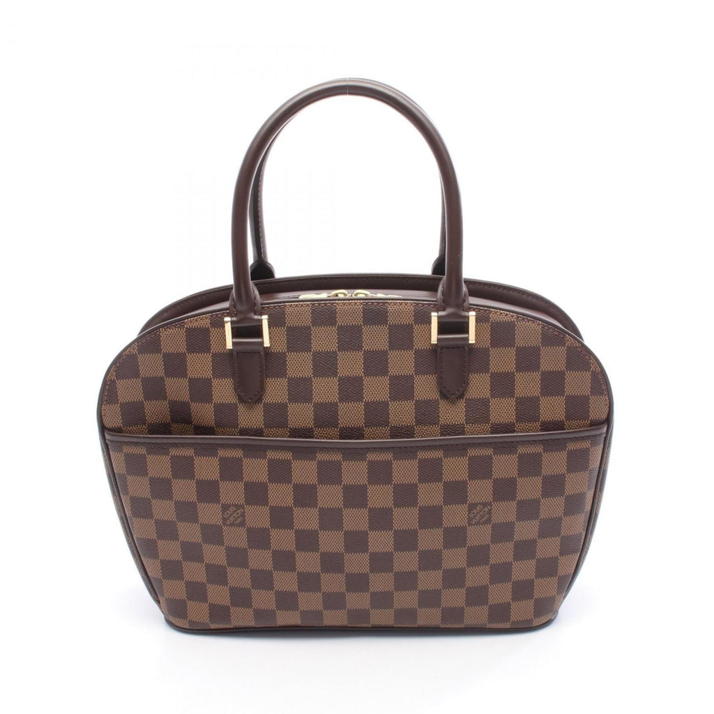 Louis Vuitton Brown Damier Canvas Pvc Leather Handbag