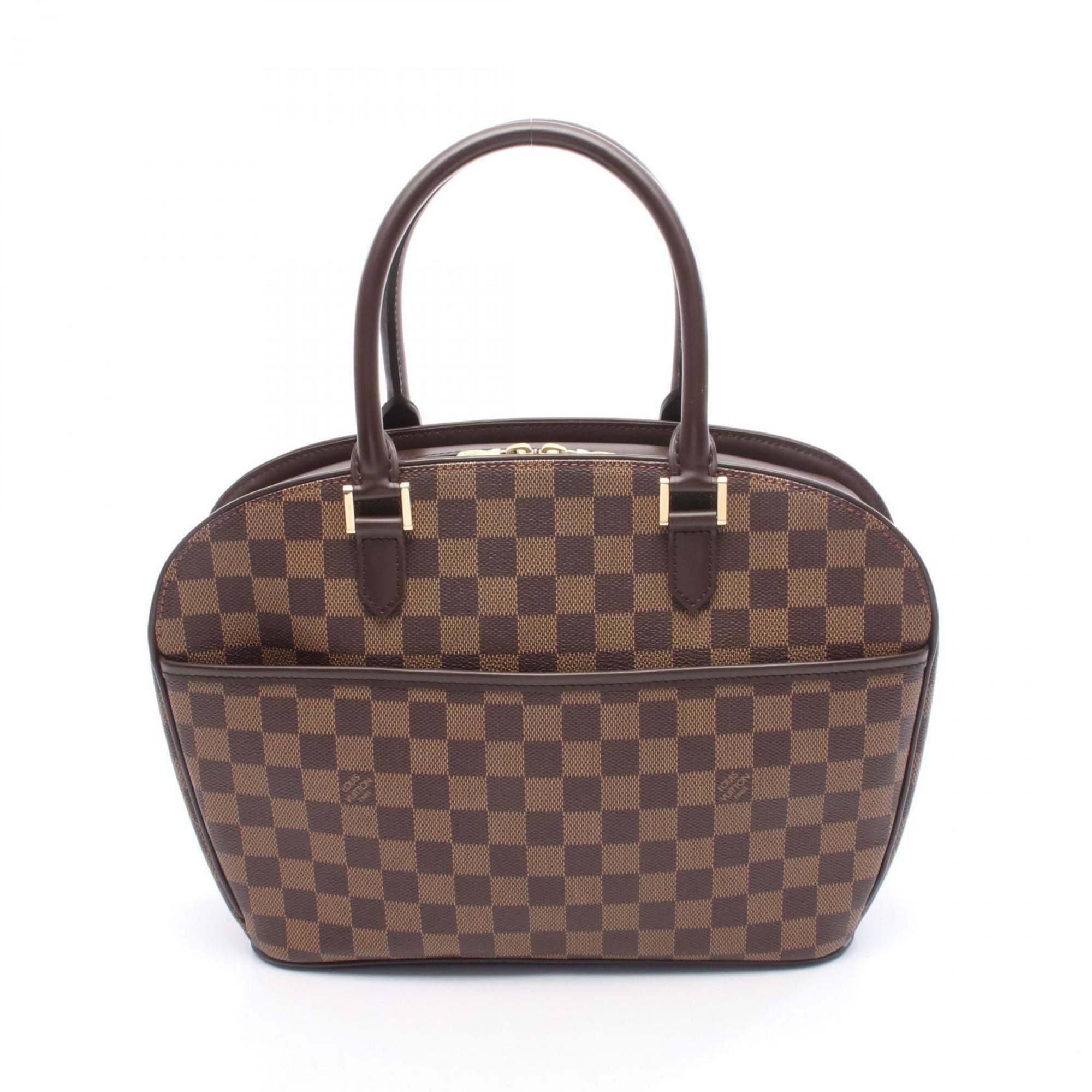 Louis Vuitton Brown Damier Canvas Pvc Leather Handbag