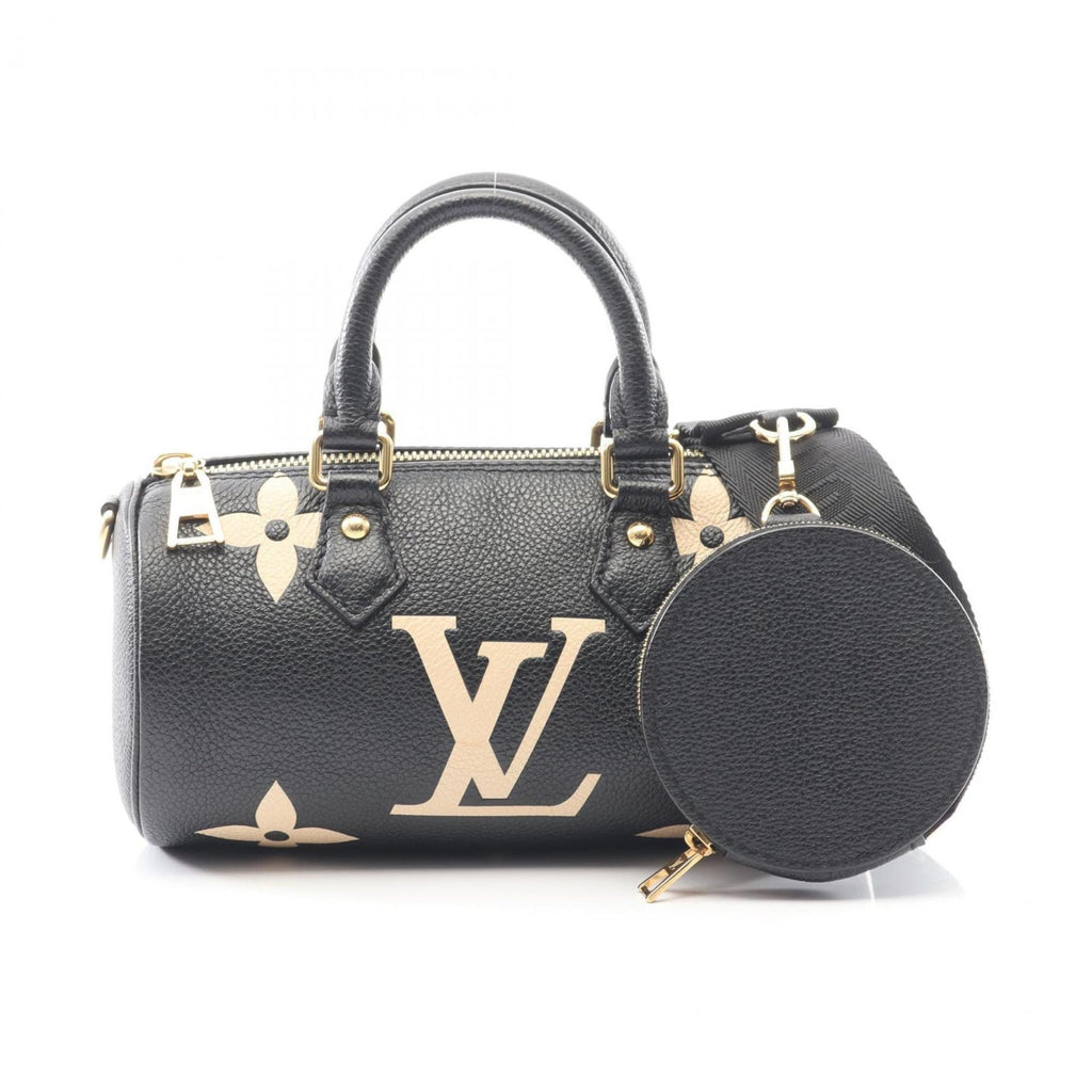 Louis Vuitton Beige Black Monogram Empreinte Handbag