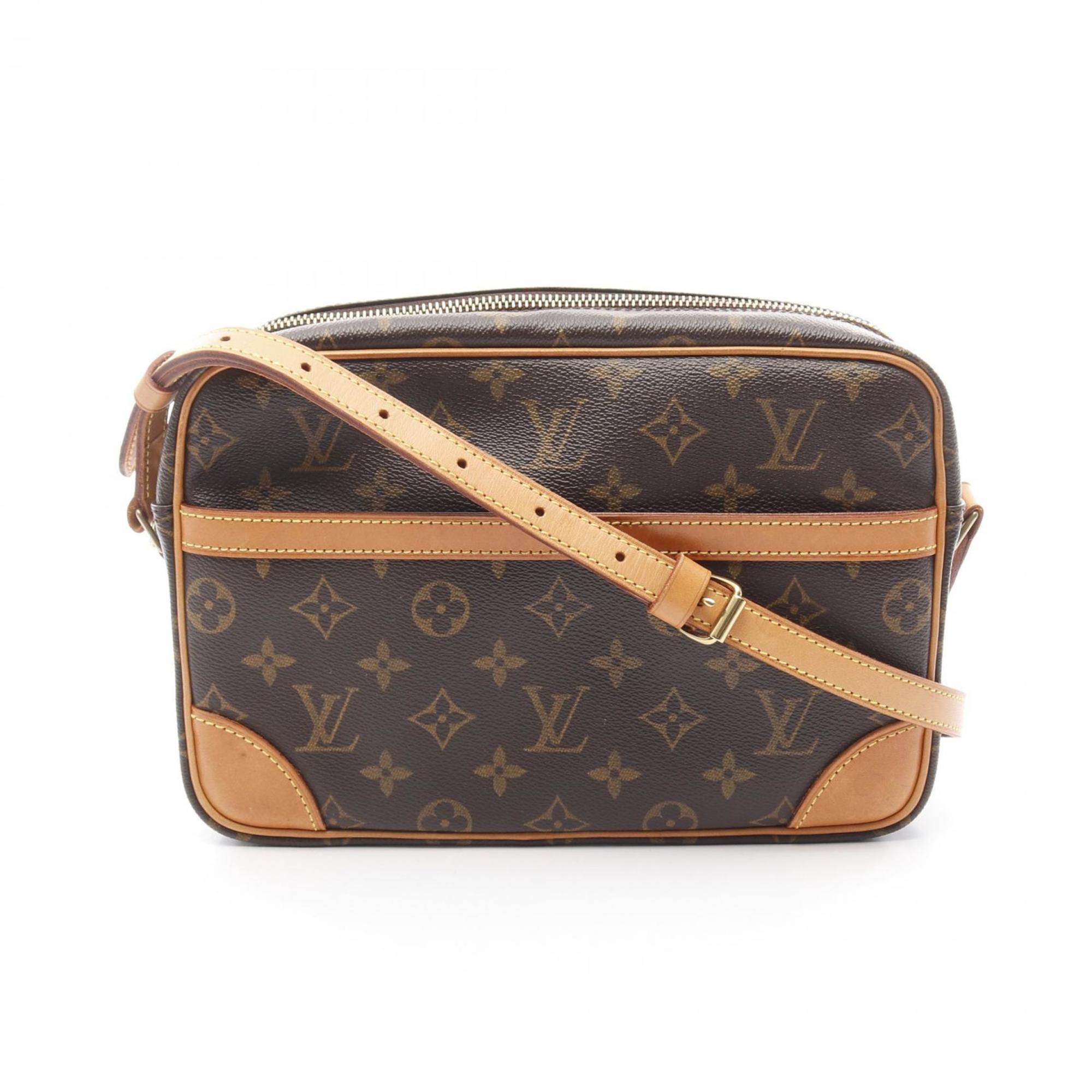 Louis Vuitton Brown Coated Canvas Shoulder Bag