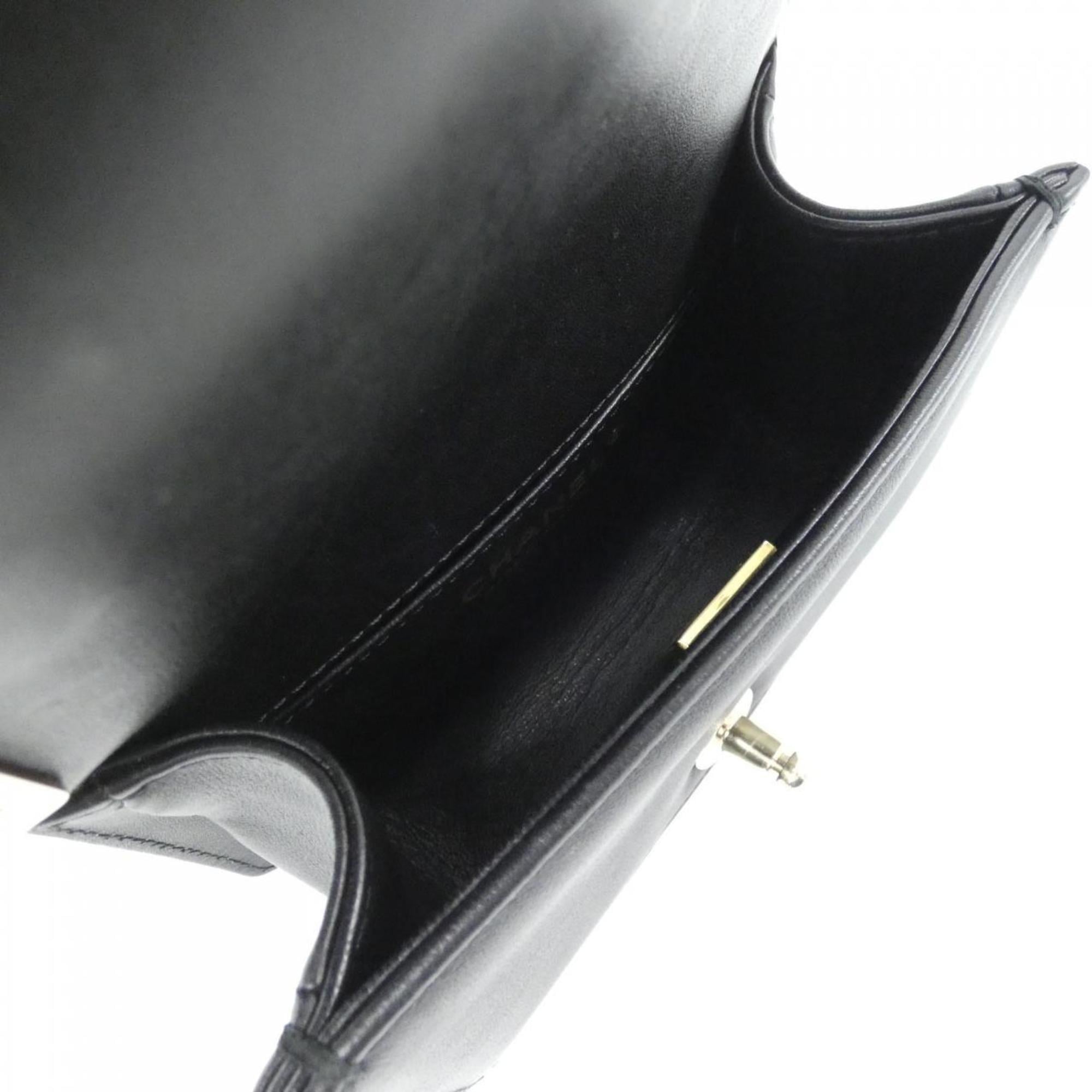 Chanel Boy Chanel Black Leather Shoulder Bag