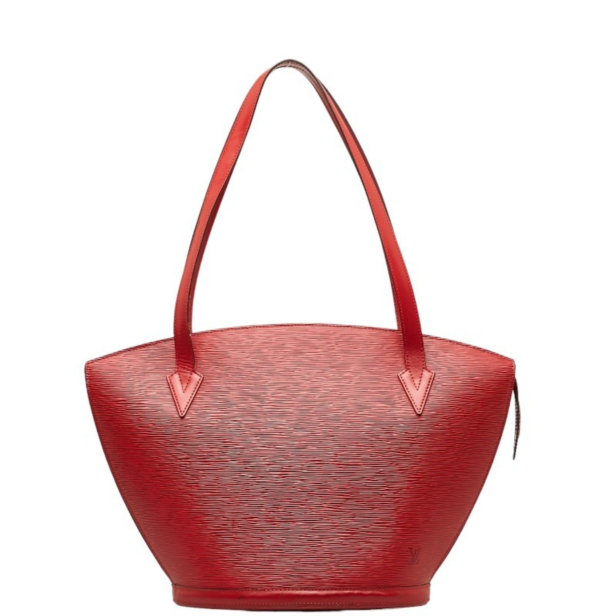 Louis Vuitton Castilian Red Leather Shoulder Bag Tote Bag
