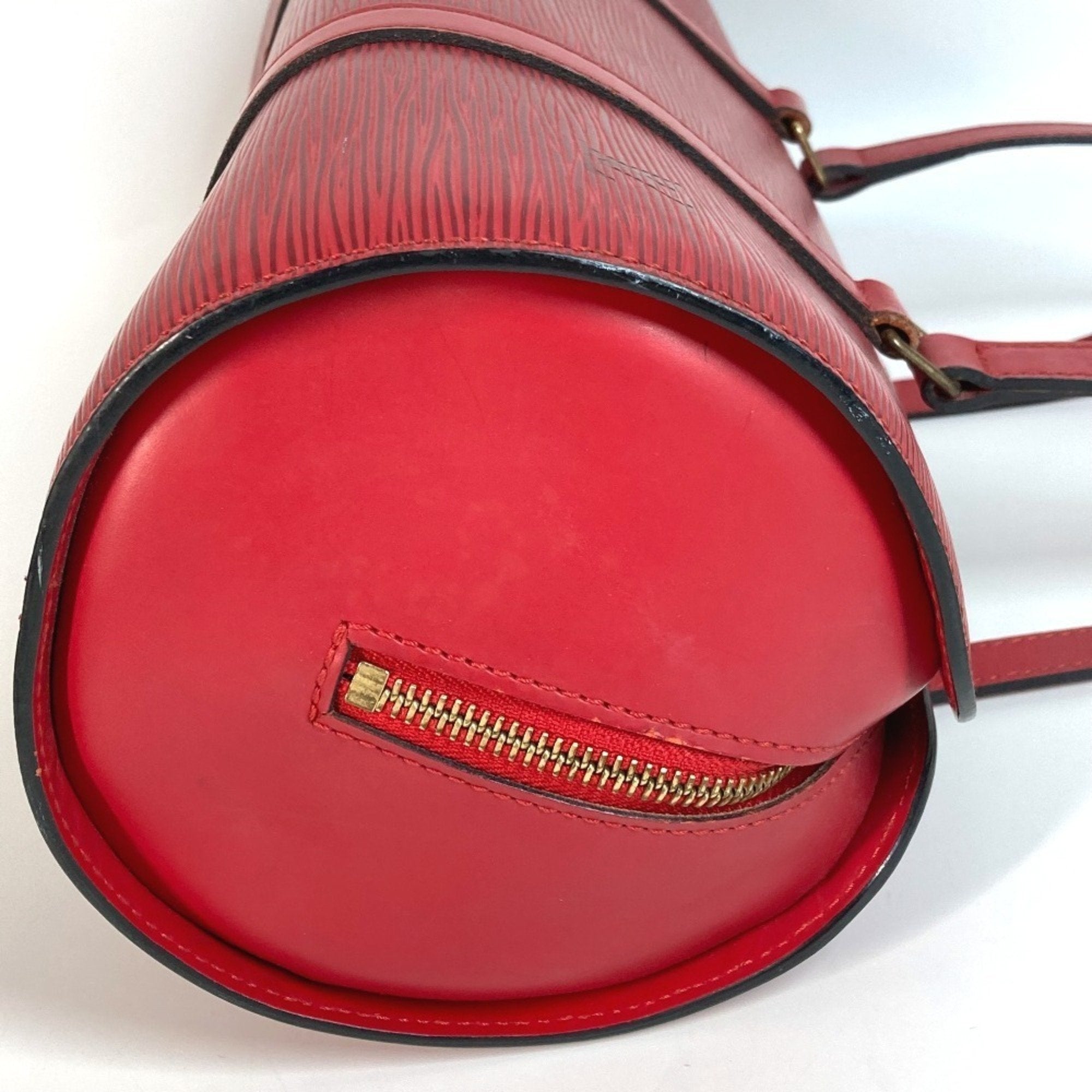 Louis Vuitton Castilian Red Red Color Epi Leather Handbag Shoulder Bag
