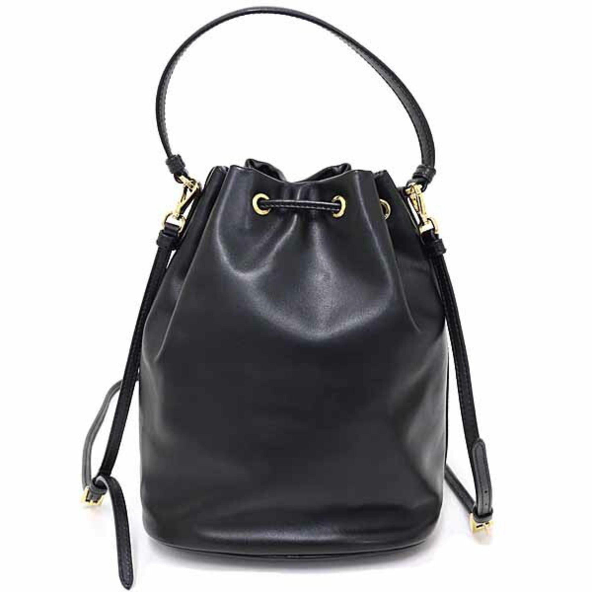 Prada Black Nero Leather Baguette Bag