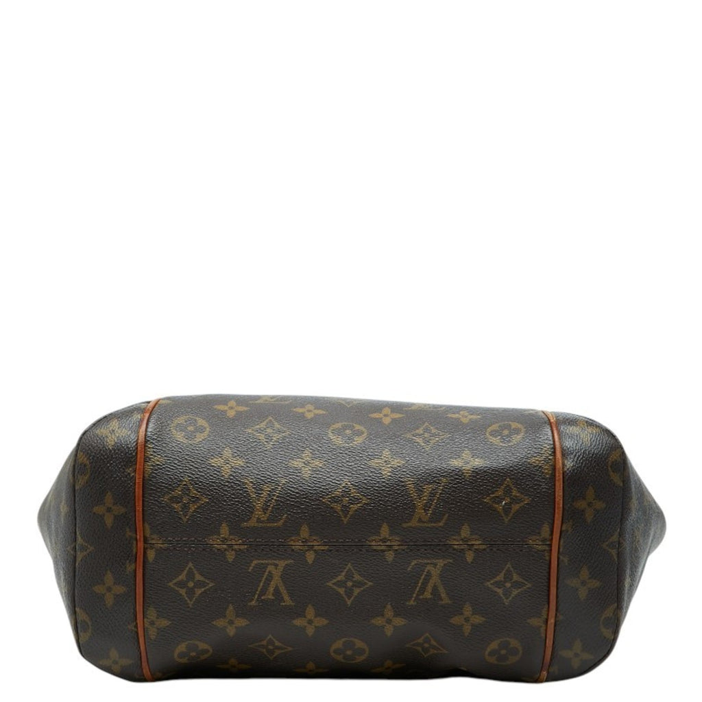 Louis Vuitton Brown Pvc Leather Handbag Shoulder Bag