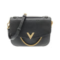 Louis Vuitton Black Leather Shoulder Bag