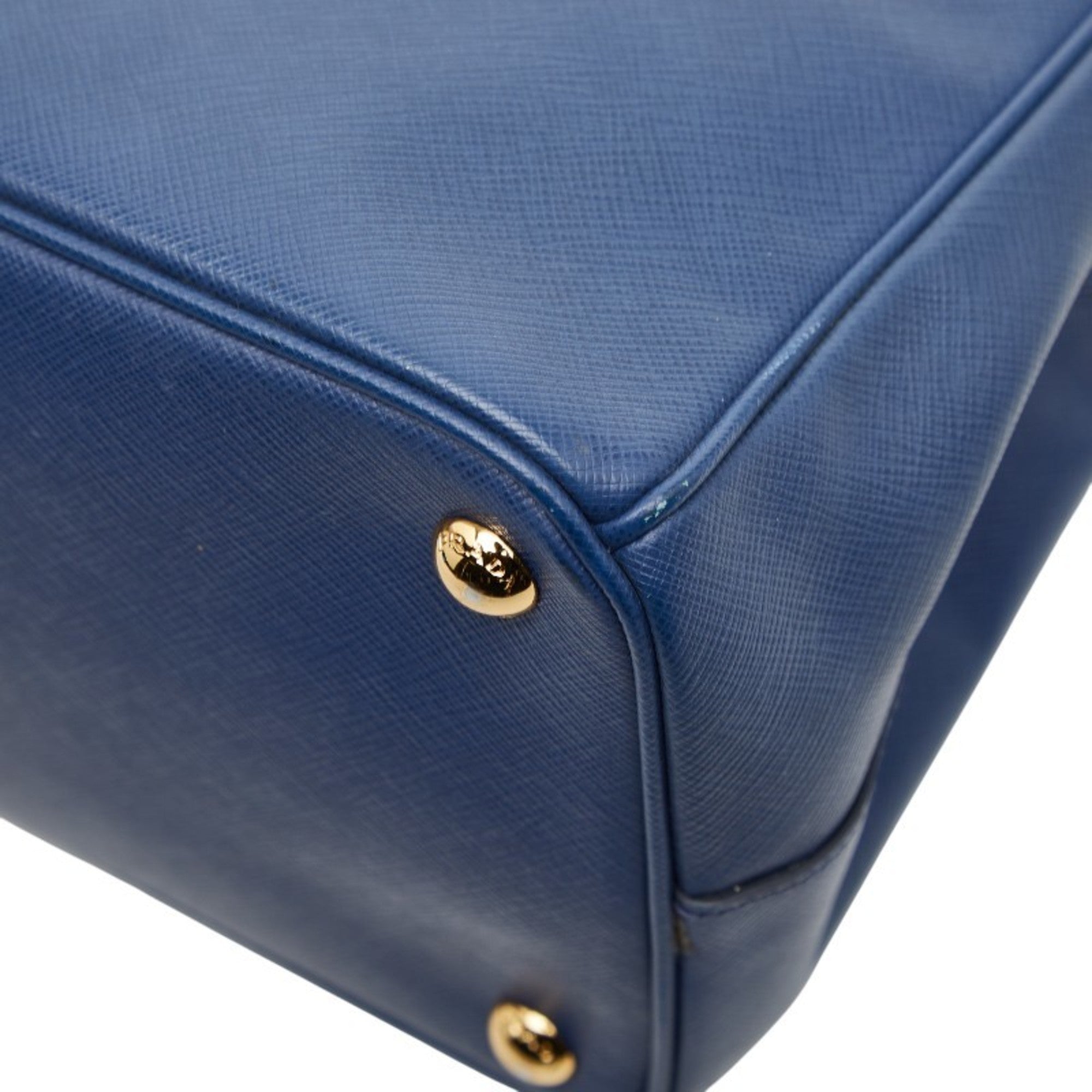 Prada Blue Leather Handbag Shoulder Bag