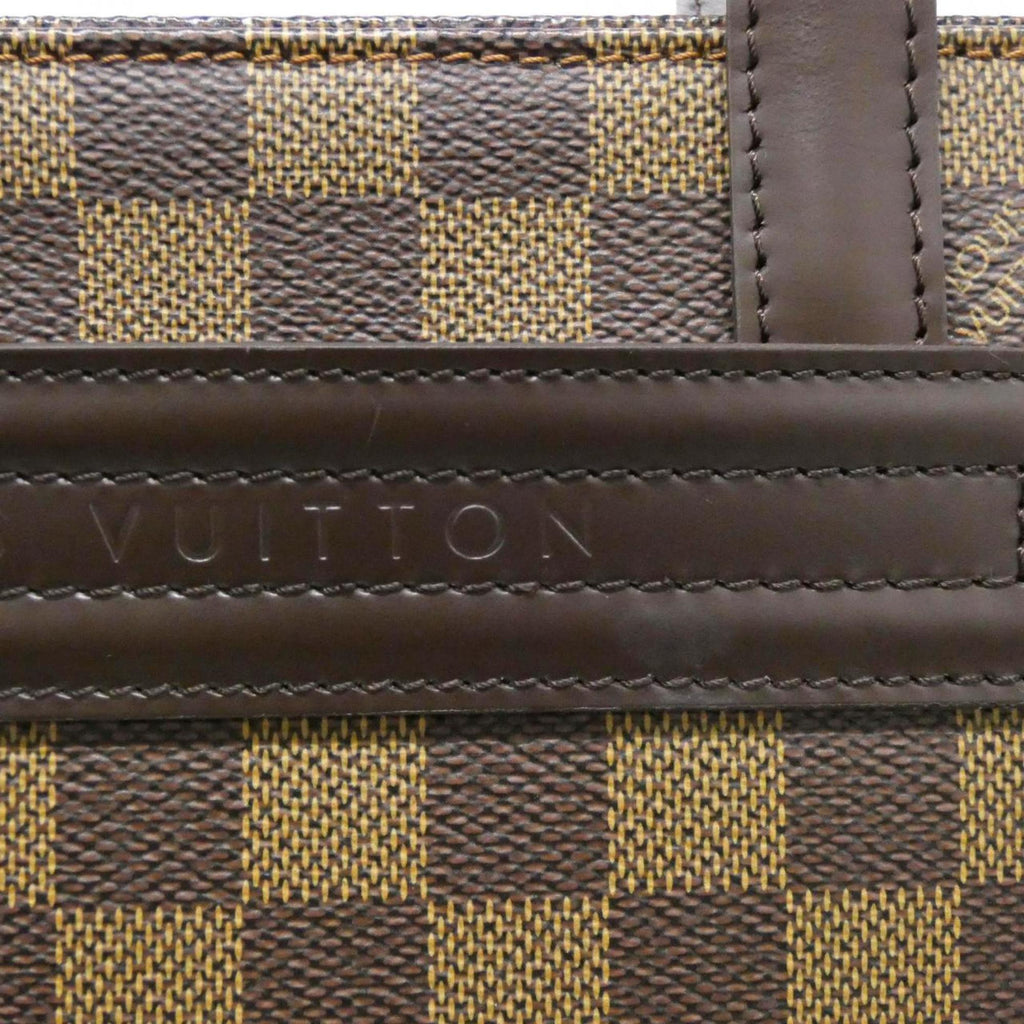 Louis Vuitton Damier Canvas Ebene Coated Canvas Leather Handbag