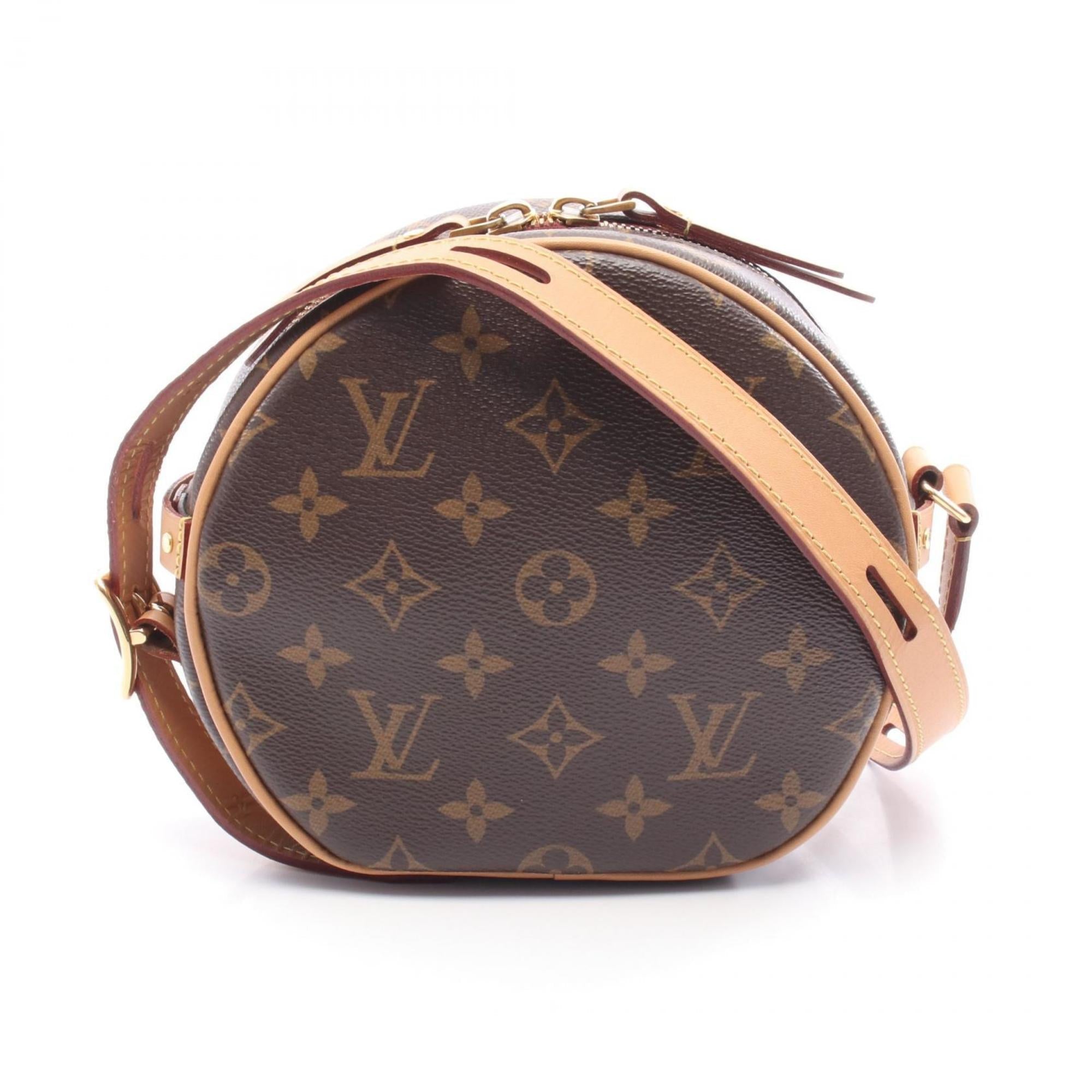 Louis Vuitton Brown Coated Canvas Leather Shoulder Bag