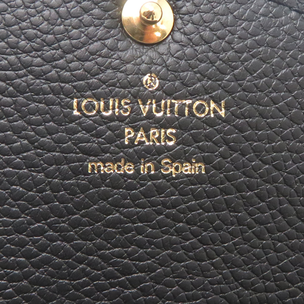Louis Vuitton Black Noir Monogram Empreinte Long Wallet