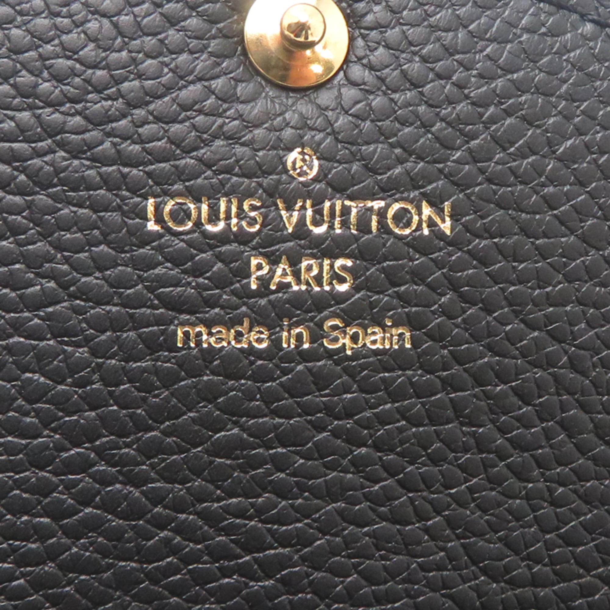 Louis Vuitton Black Noir Monogram Empreinte Long Wallet