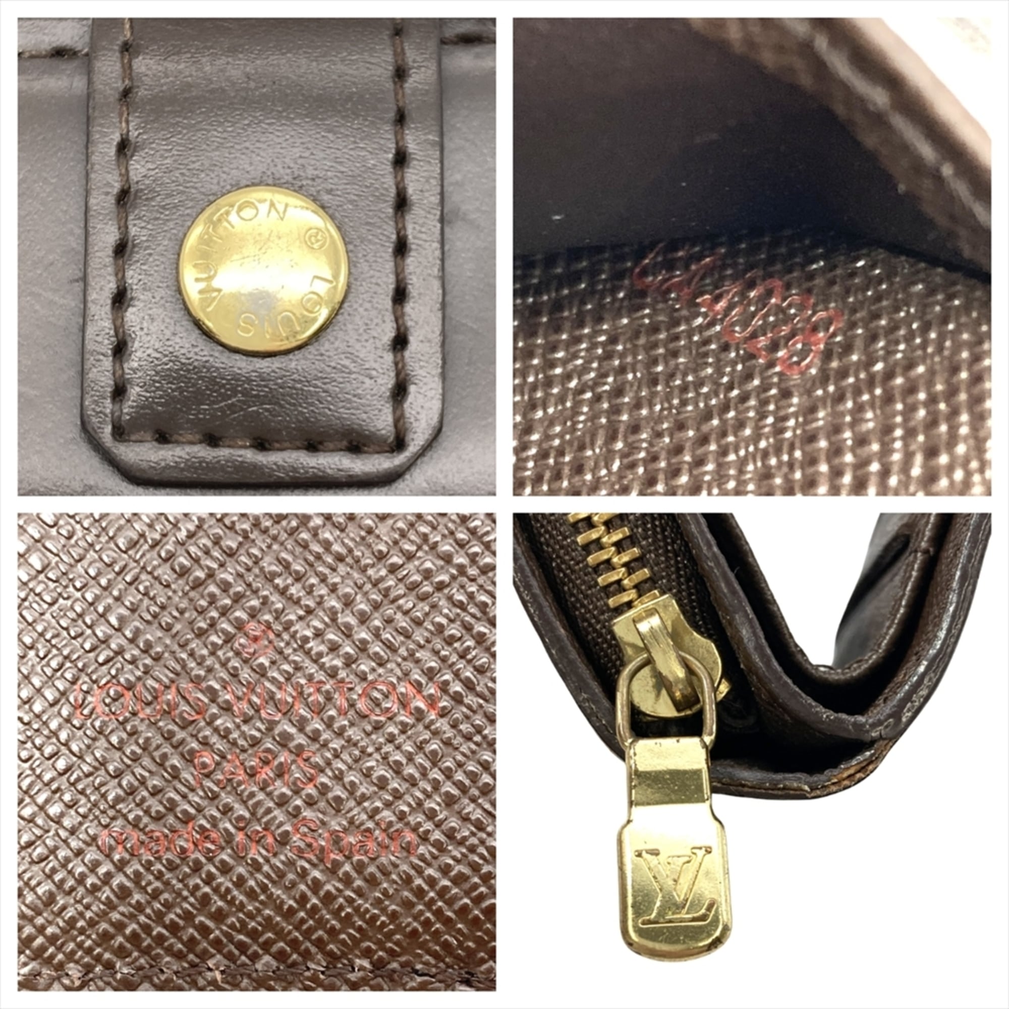 Louis Vuitton Damier Brown Damier Canvas Ebene Damier Canvas Wallet