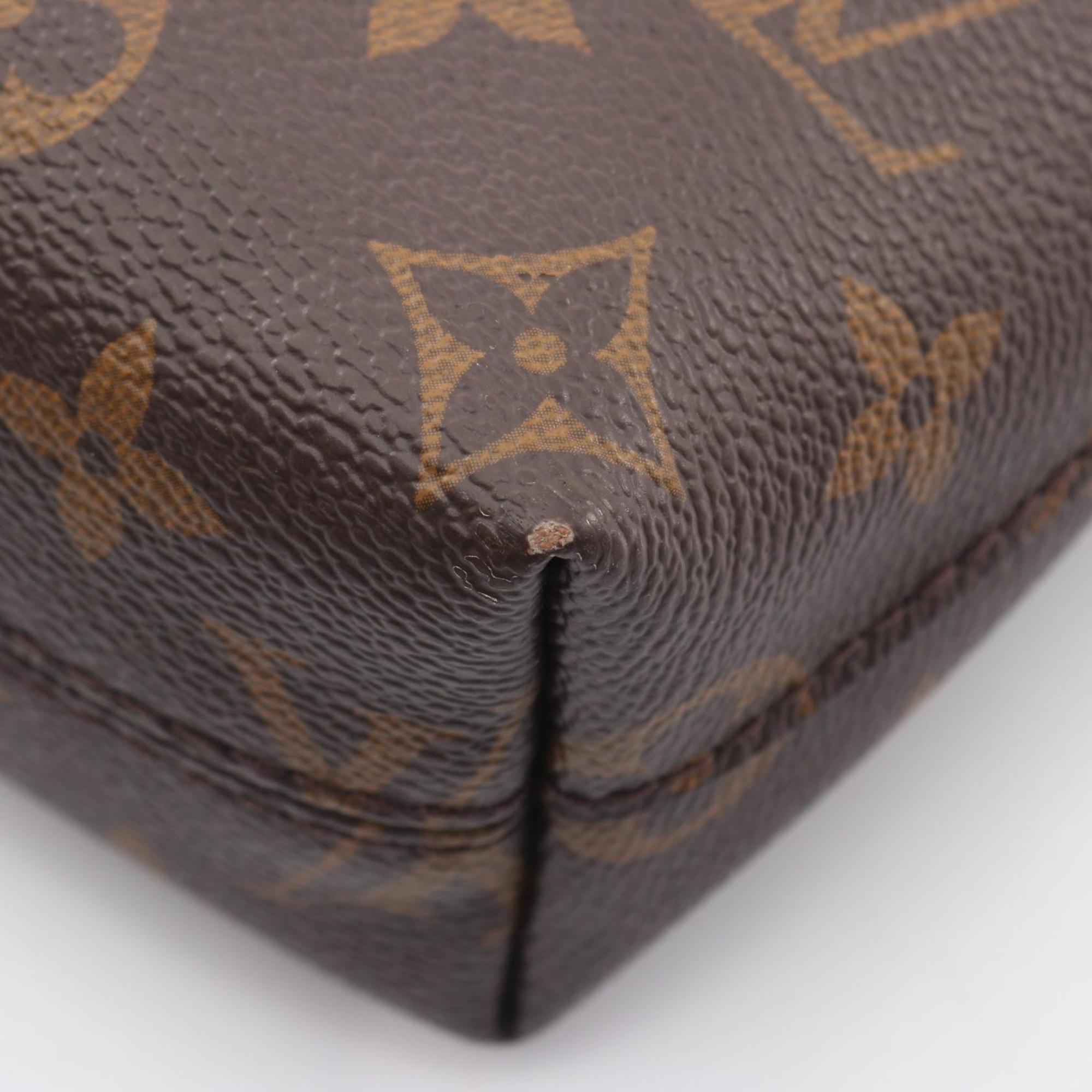 Louis Vuitton Brown Monogram Coated Canvas Leather Handbag