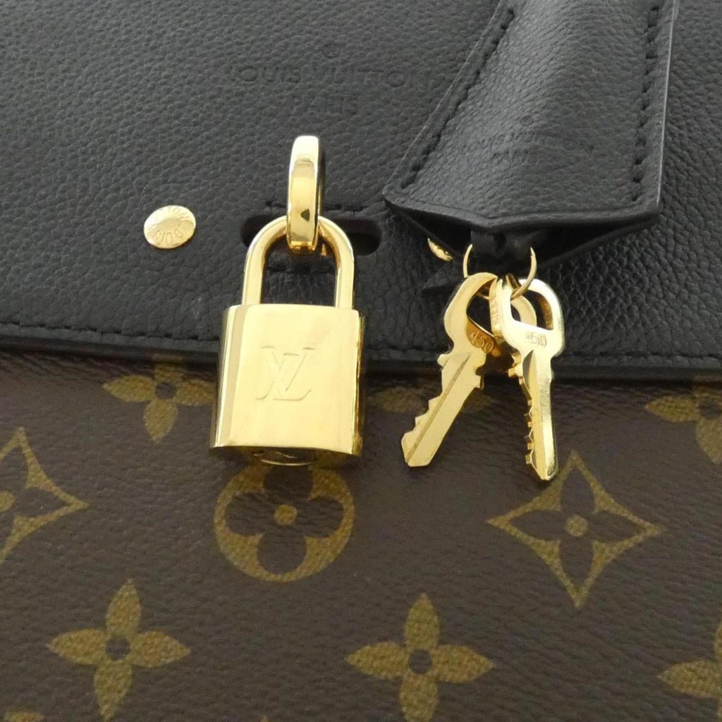 Louis Vuitton Monogram Black Marron Monogram Monogram Leather Handbag
