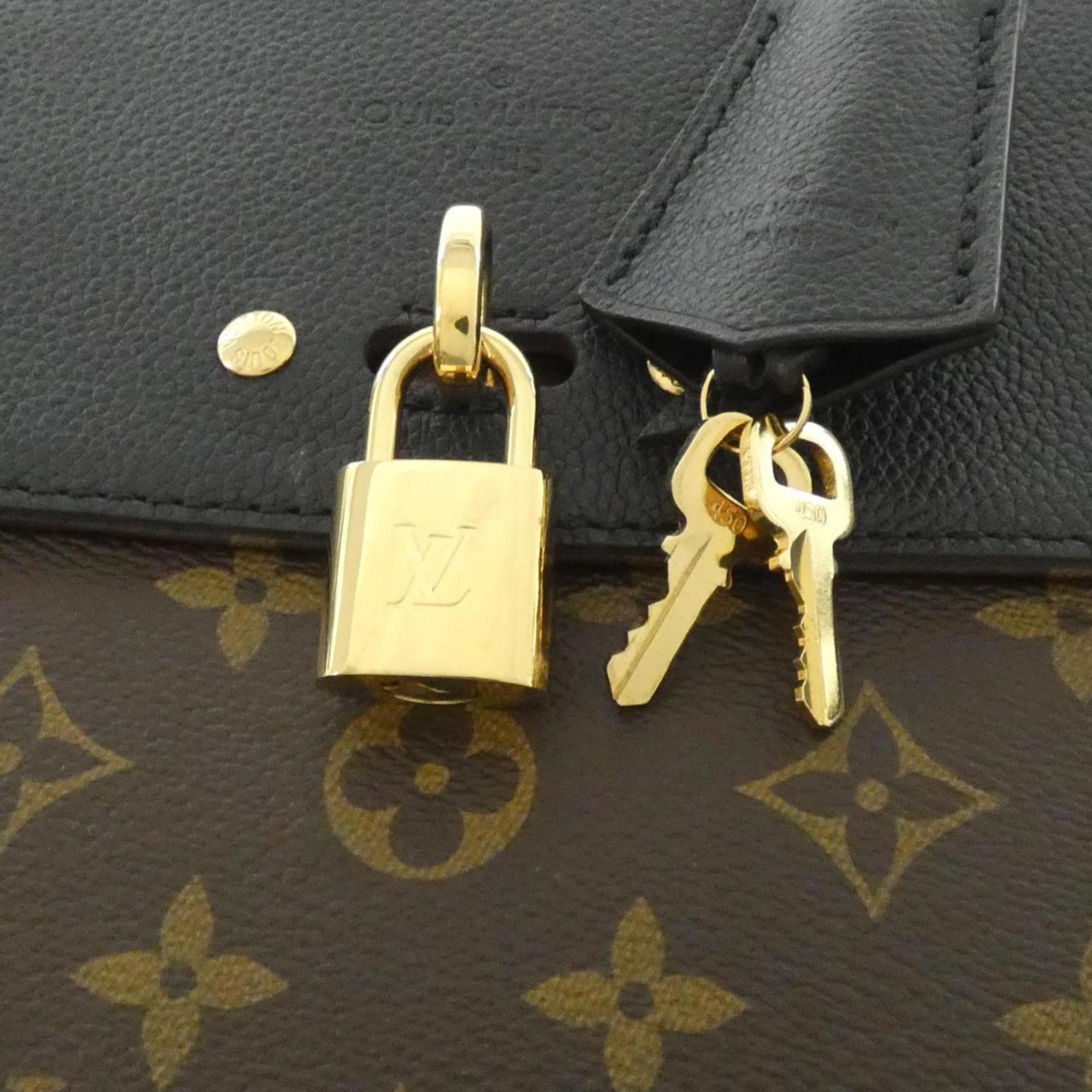 Louis Vuitton Monogram Black Marron Monogram Monogram Leather Handbag