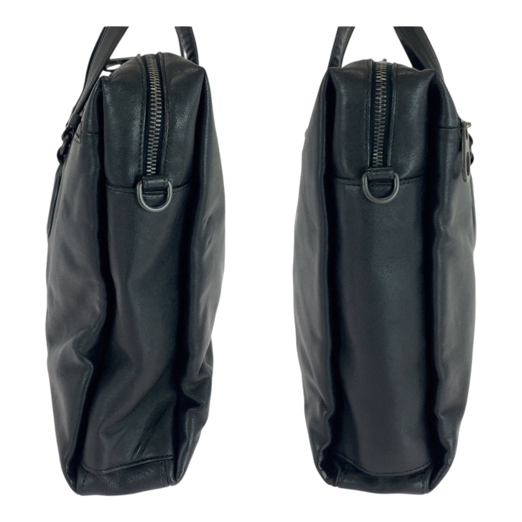 Bottega Veneta Black Leather Briefcase Shoulder Bag