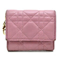 Christian Dior Pink Leather Wallet (Tri-Fold) (Pre-Owned)