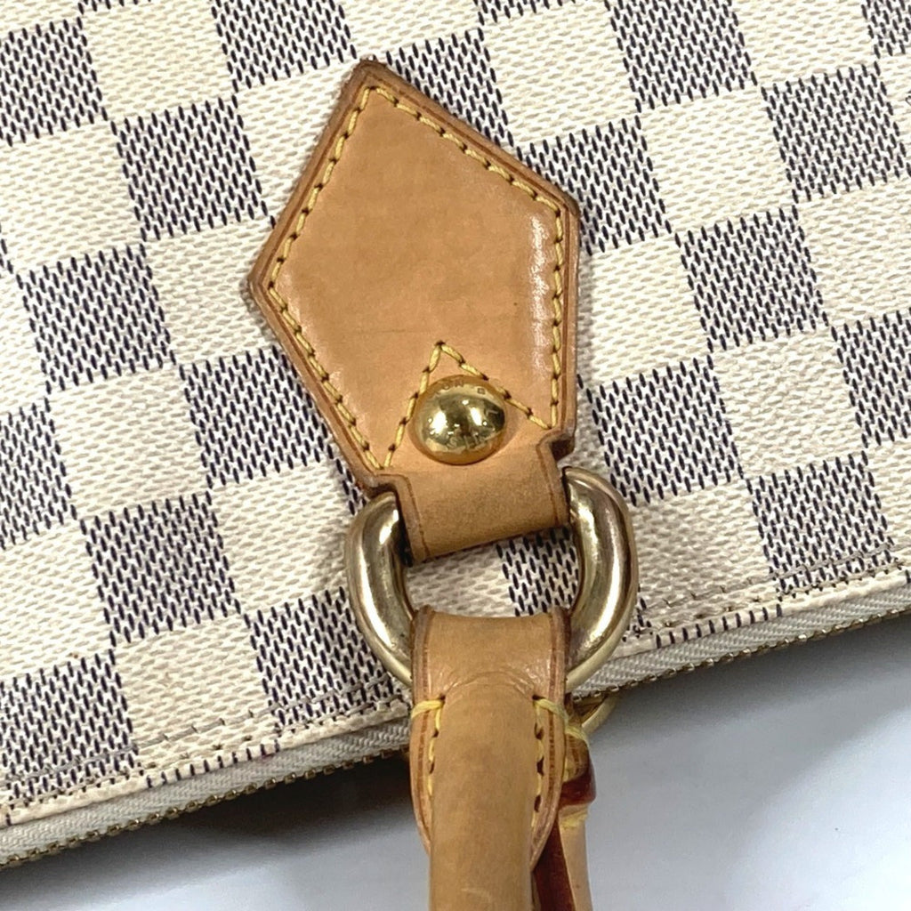 Louis Vuitton White Damier Azur Shoulder Bag Tote Bag