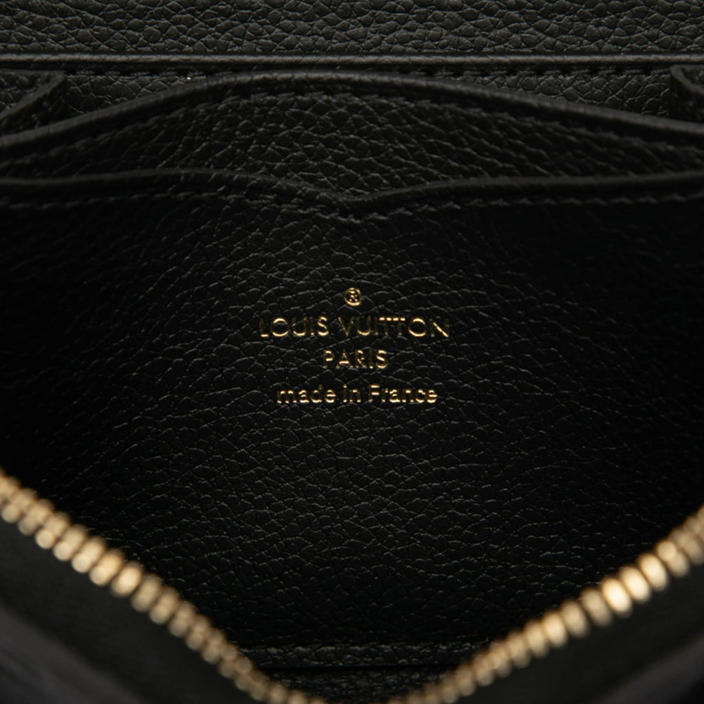 Louis Vuitton Black Noir Leather Coin Purse/Coin Case