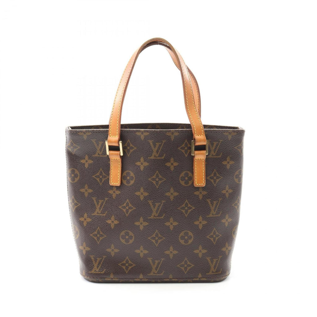 Louis Vuitton Monogram Brown Coated Canvas Leather Handbag