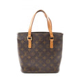 Louis Vuitton Monogram Brown Coated Canvas Leather Handbag