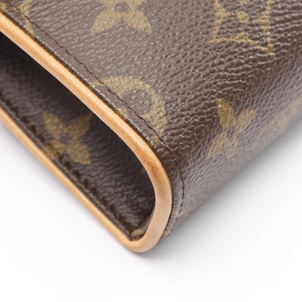 Louis Vuitton Brown Coated Canvas Leather Fanny Pack