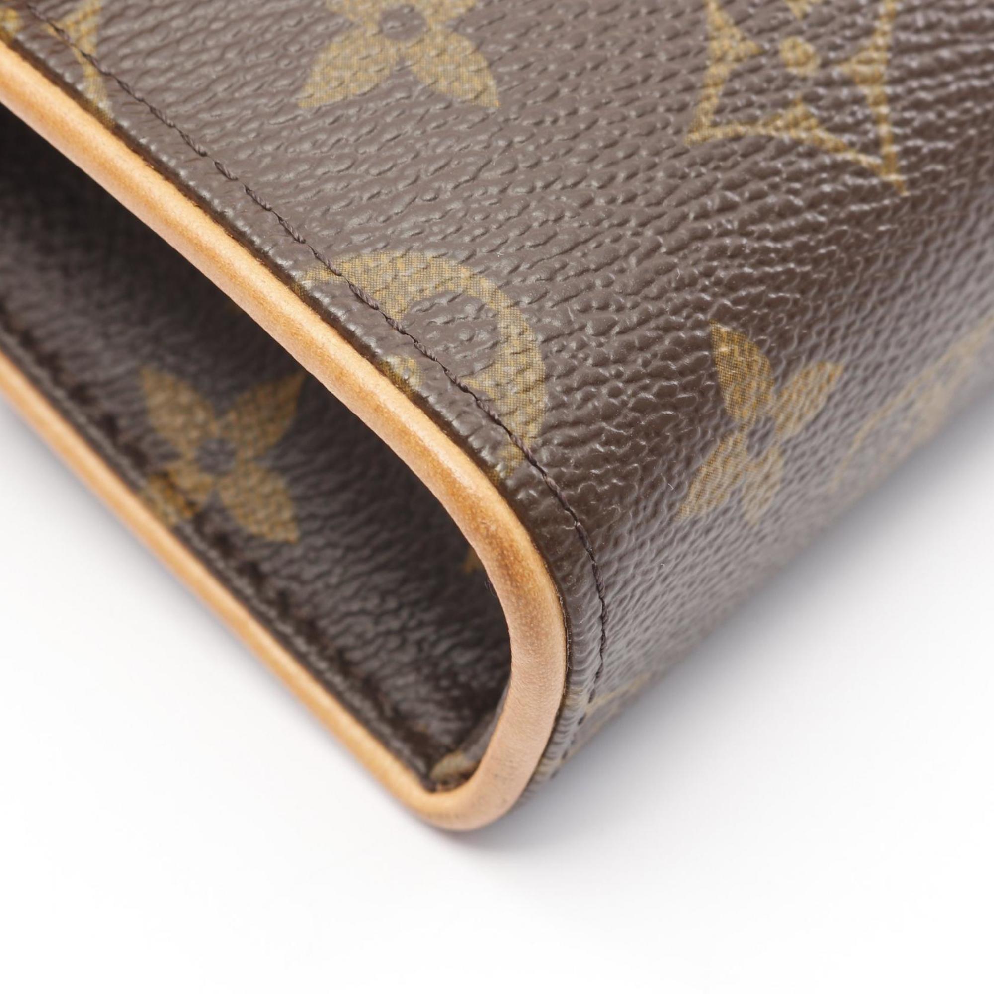 Louis Vuitton Brown Coated Canvas Leather Fanny Pack