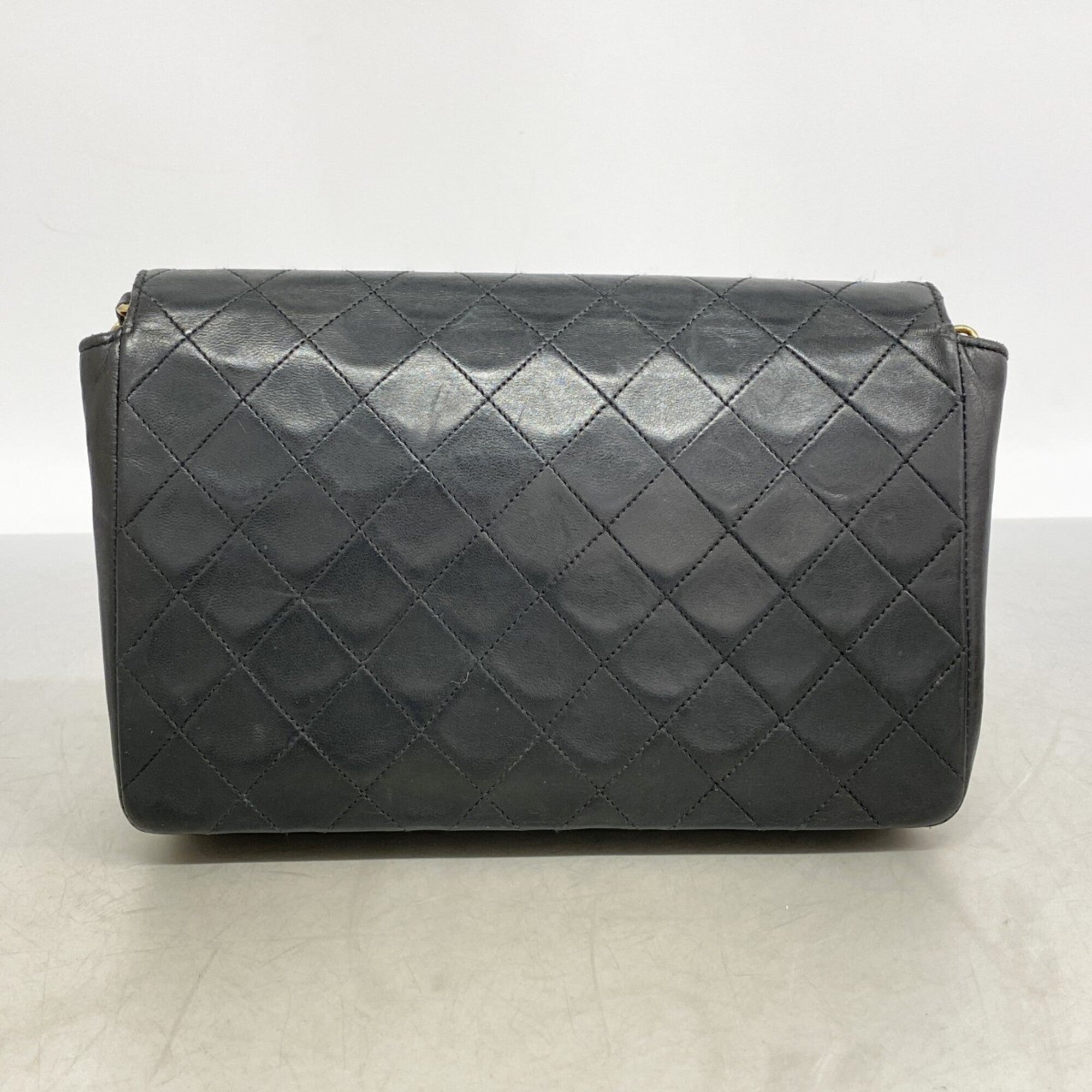 Chanel Black Leather Shoulder Bag