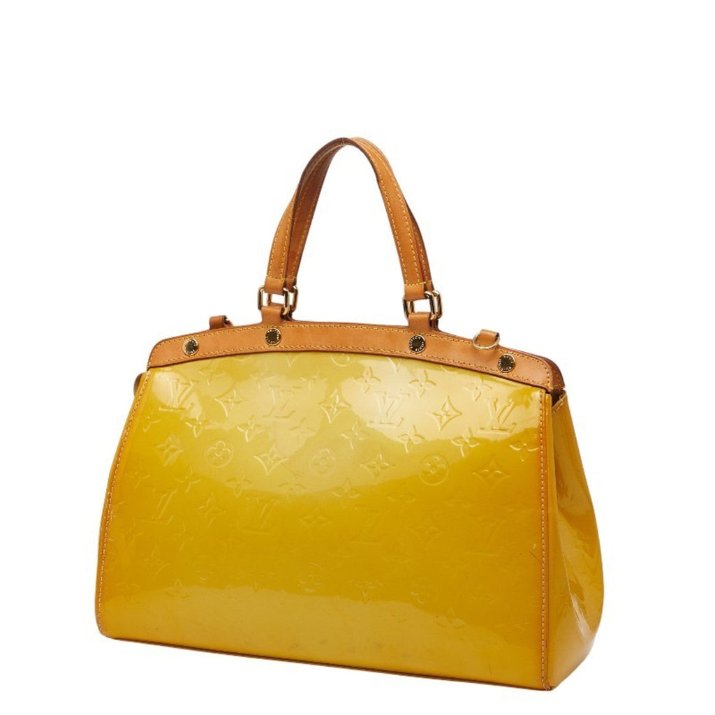 Louis Vuitton Citrin Yellow Monogram Vernis Handbag Shoulder Bag
