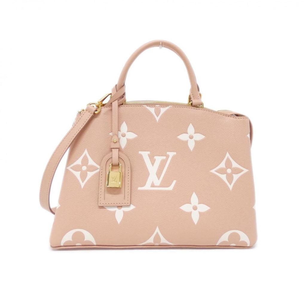 Louis Vuitton Cream Pink Leather Handbag