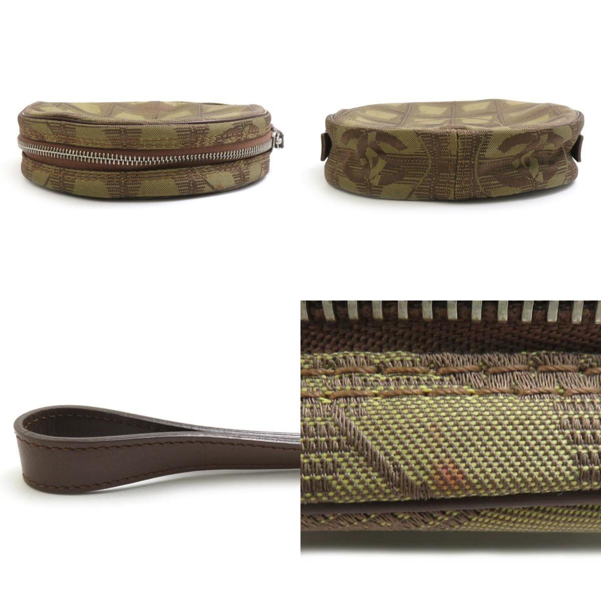Chanel Brown Khaki New Travel Line Pouch