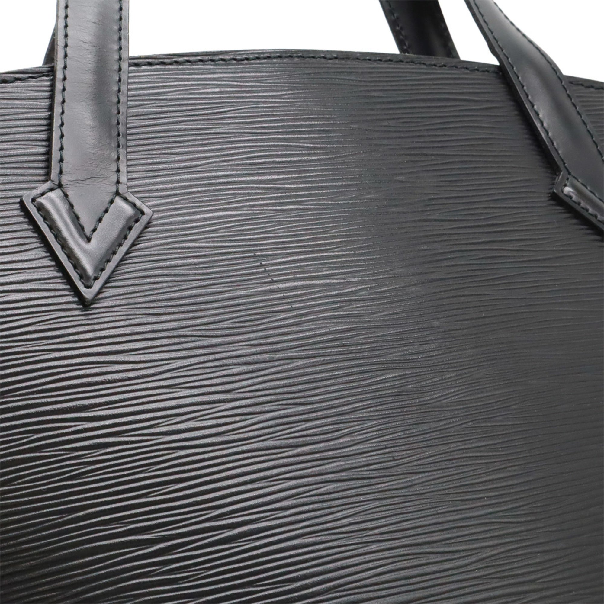 Louis Vuitton Black Noir Epi Leather Handbag Tote Bag