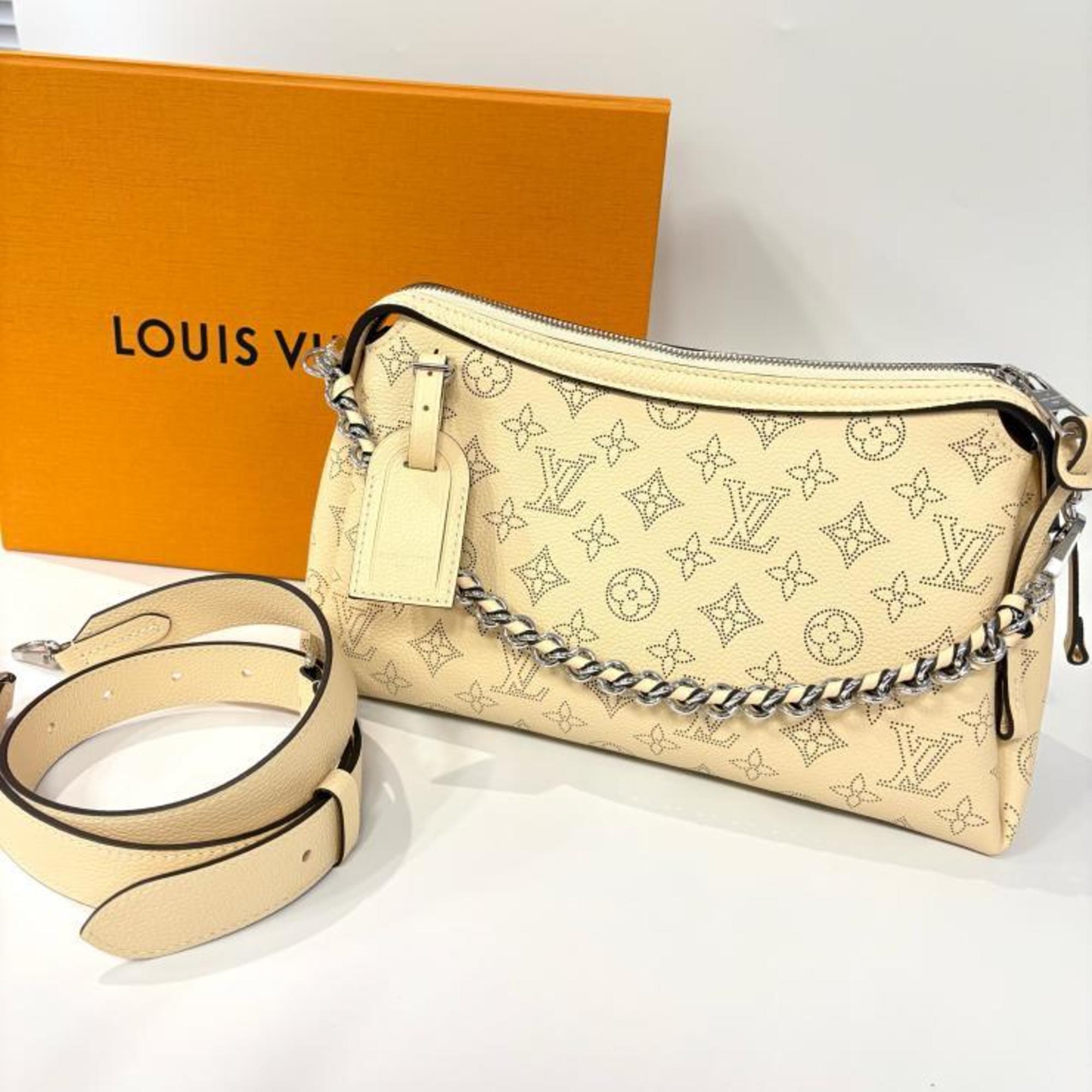 Louis Vuitton Beige Galle Mahina Leather Handbag Shoulder Bag