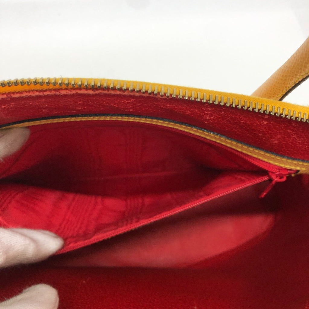 Celine Yellow Leather Shoulder Bag