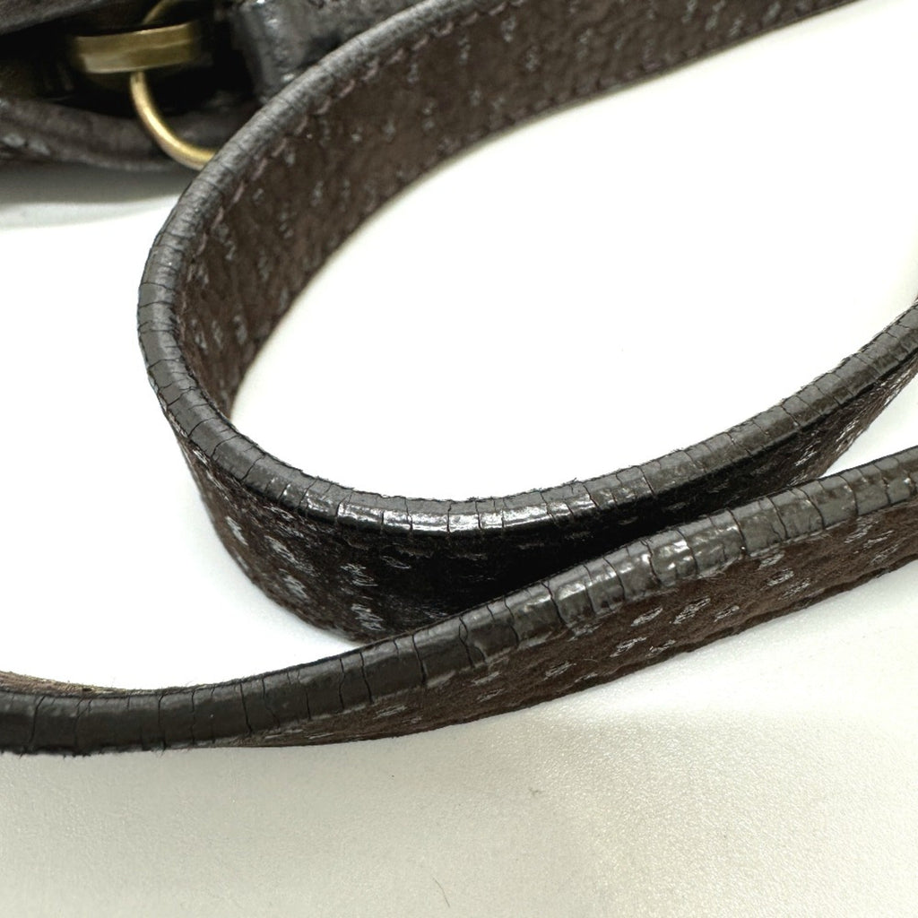 Prada Brown Leather Shoulder Bag