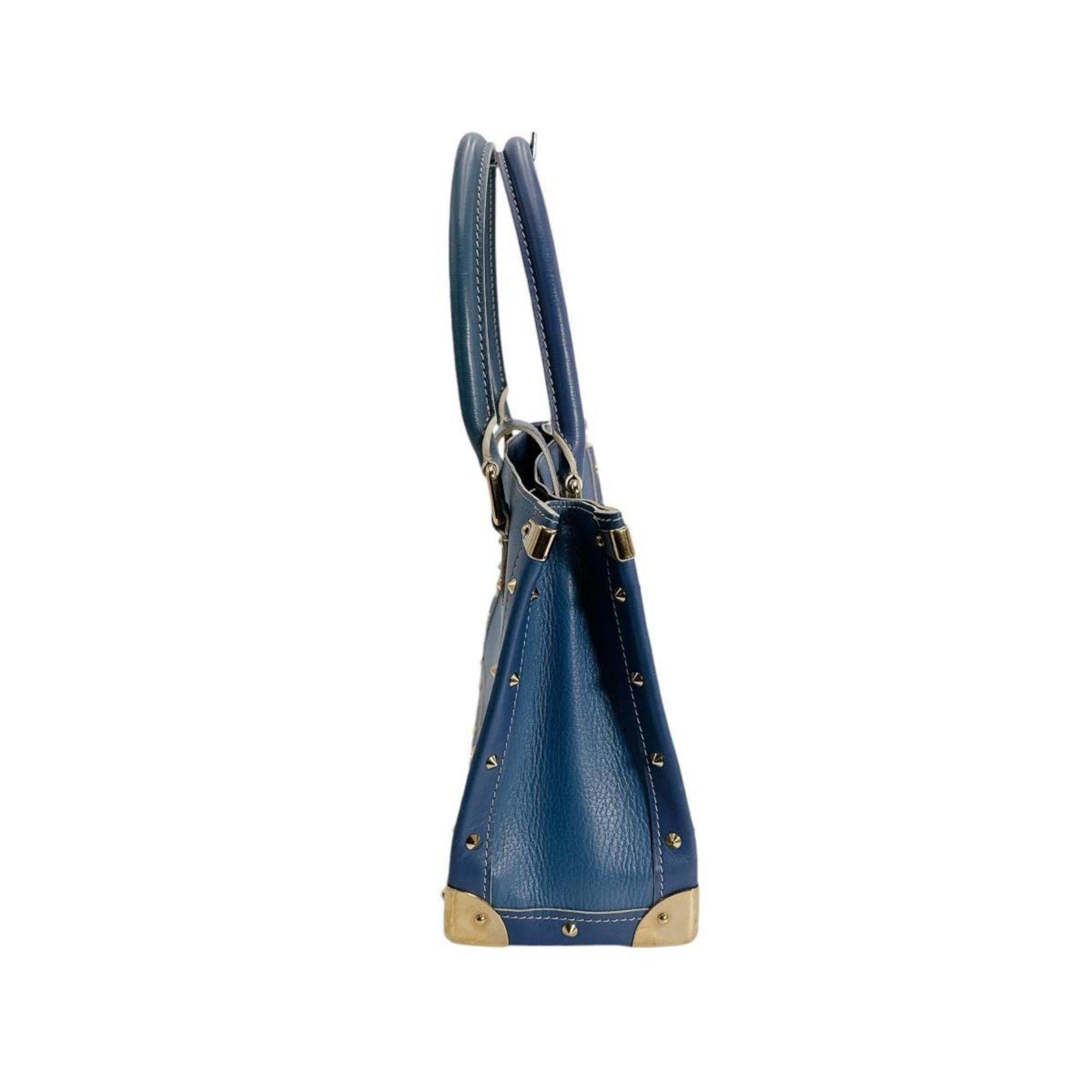 Louis Vuitton Blue Leather Handbag
