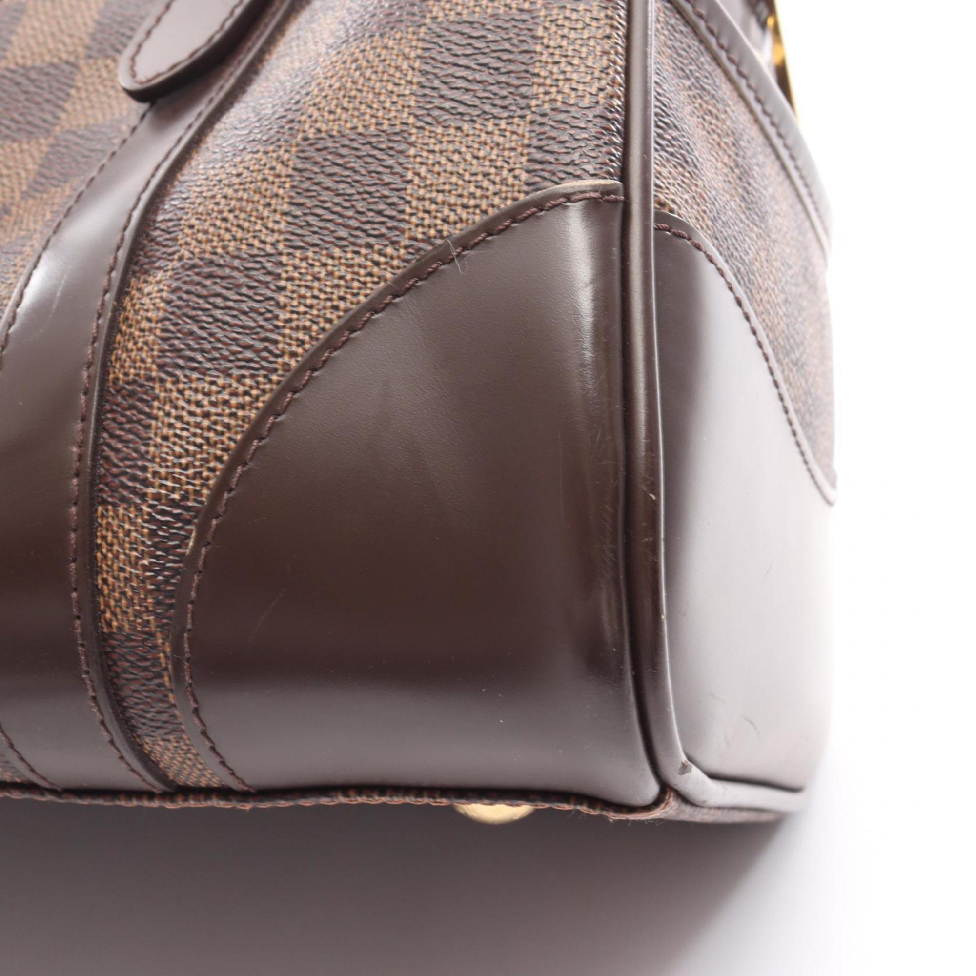 Louis Vuitton Brown Coated Canvas Leather Handbag
