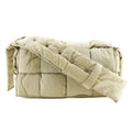 Bottega Veneta Khaki Nylon Pouch Shoulder Bag