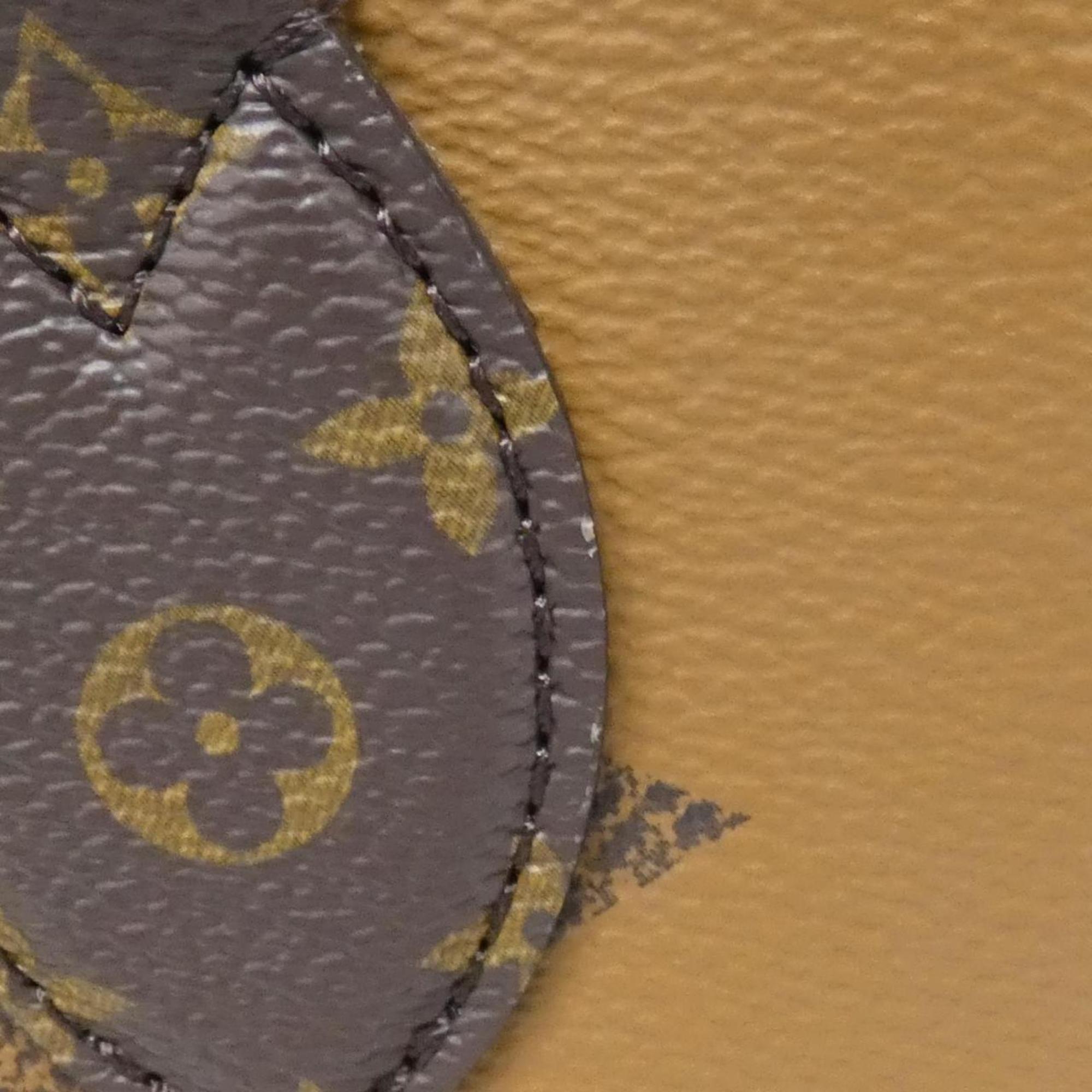 Louis Vuitton Marron Coated Canvas Handbag