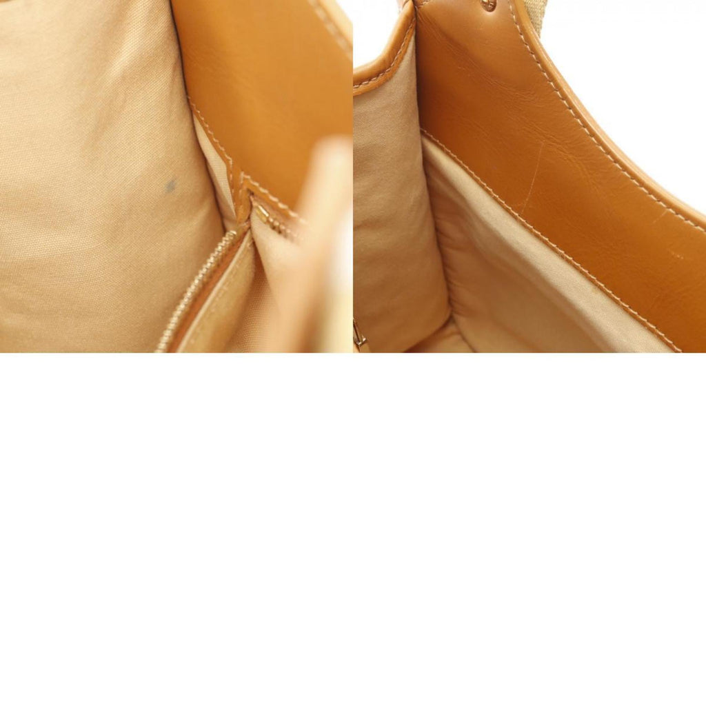 Louis Vuitton Beige Canvas Leather Handbag