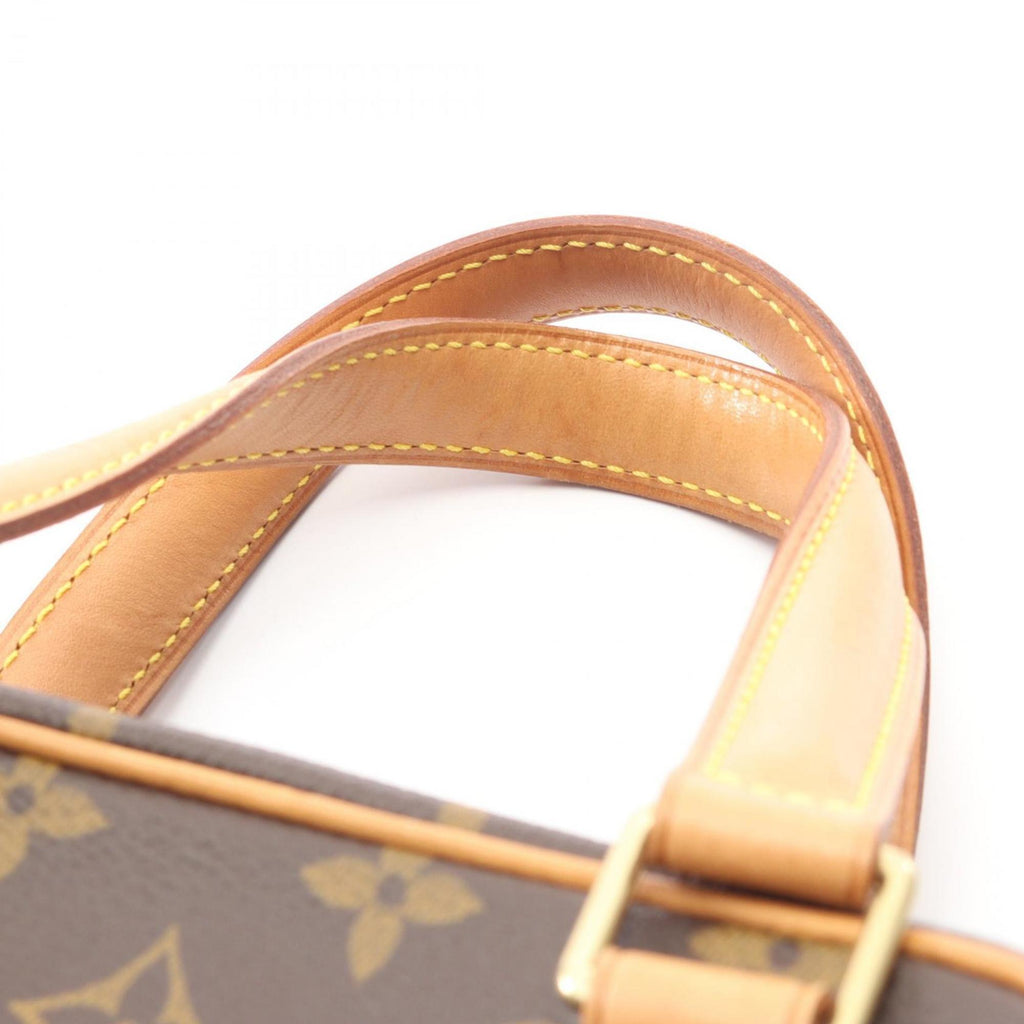 Louis Vuitton Brown Monogram Coated Canvas Leather Handbag
