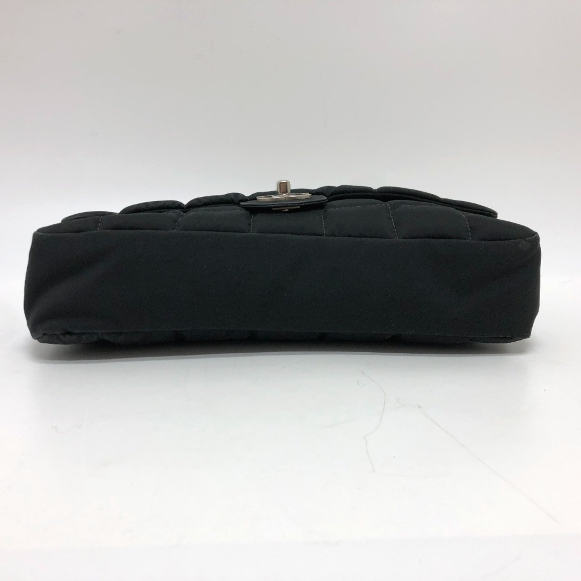 Chanel Black Cloth Shoulder Bag