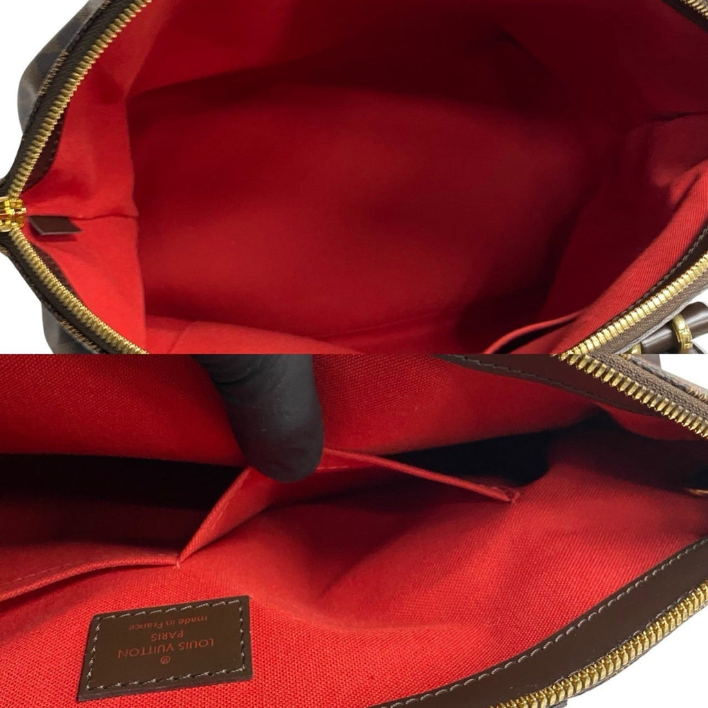Louis Vuitton Brown Leather Pvc Handbag Tote Bag