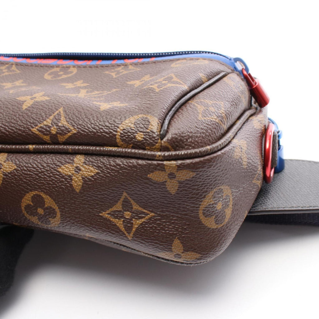 Louis Vuitton Brown Multi-Color Monogram Pvc Coated Canvas Leather Fanny Pack