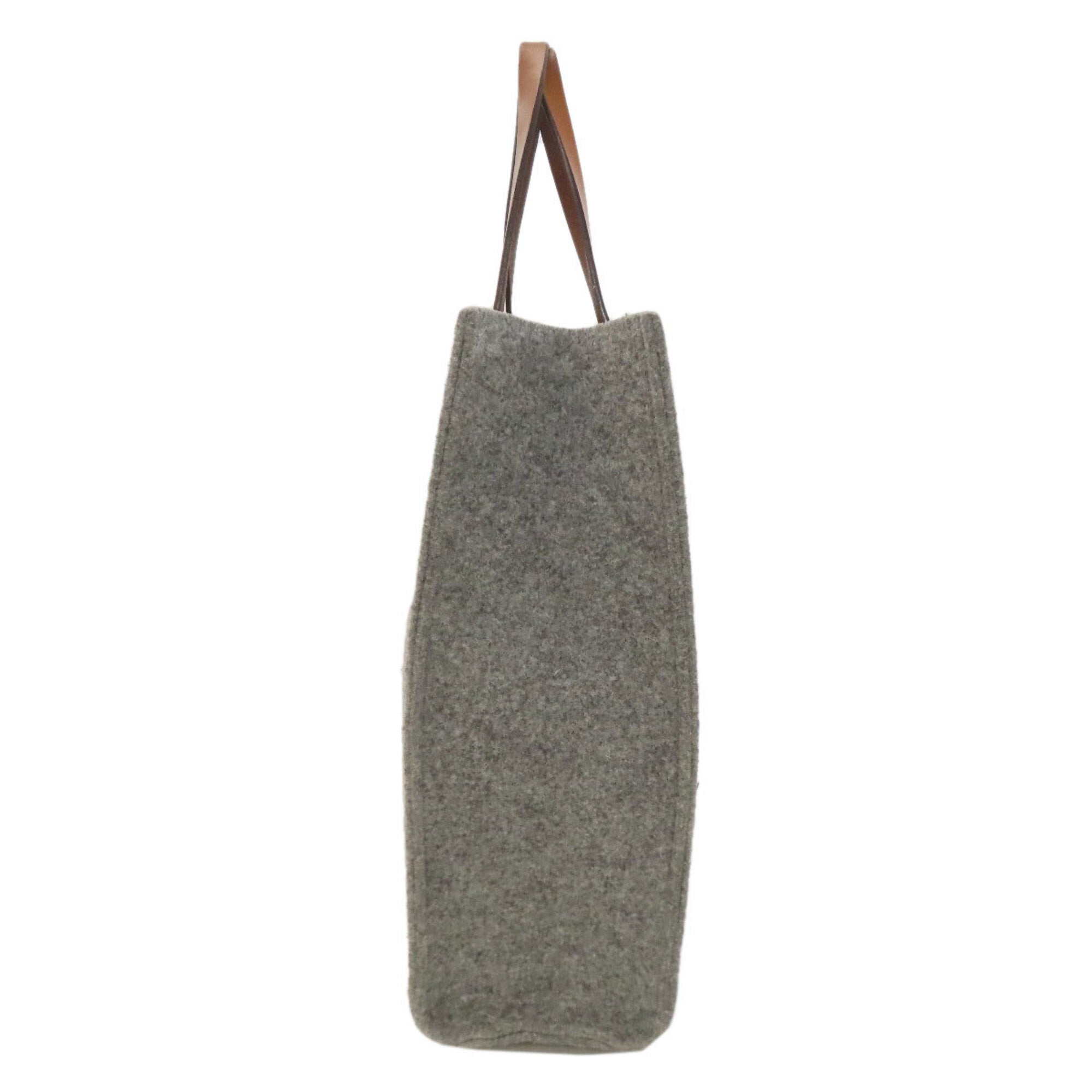 Gucci Gray Felt Tote Bag (Pre-Owned)
